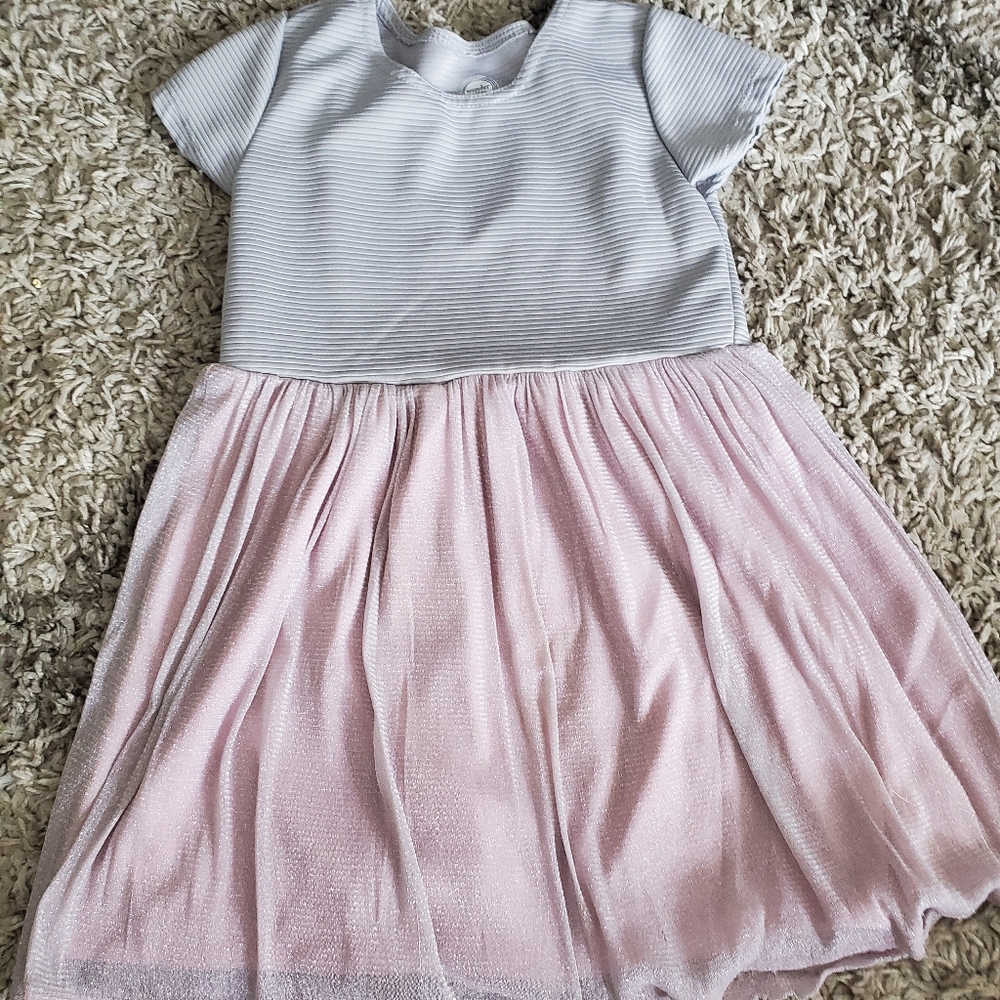 Grey and pink dress